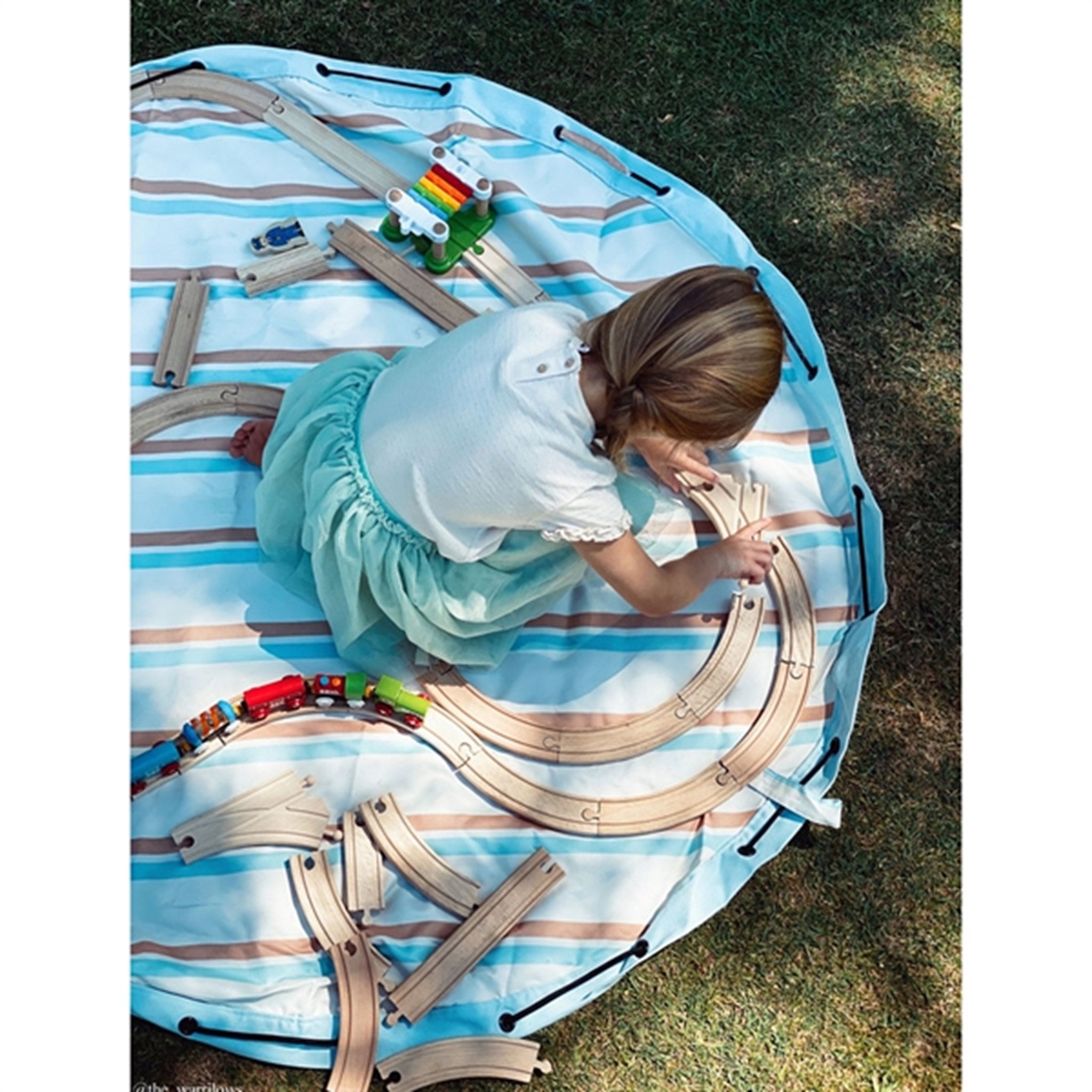 Play&Go 2-in-1 Play Mat Outdoor Stripes 4
