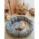 Play&Go 3-in-1 Play Mat Organic Bloom Dusty Blue