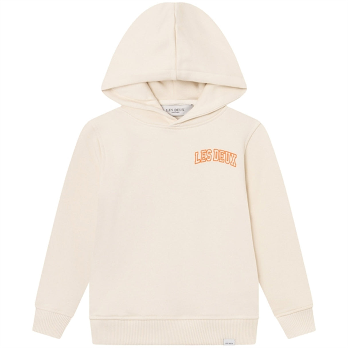 Les Deux Kids Ivory/Dusty Orange Blake Hoodie