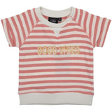 Sofie Schnoor Pink Off White Stripe T-shirt