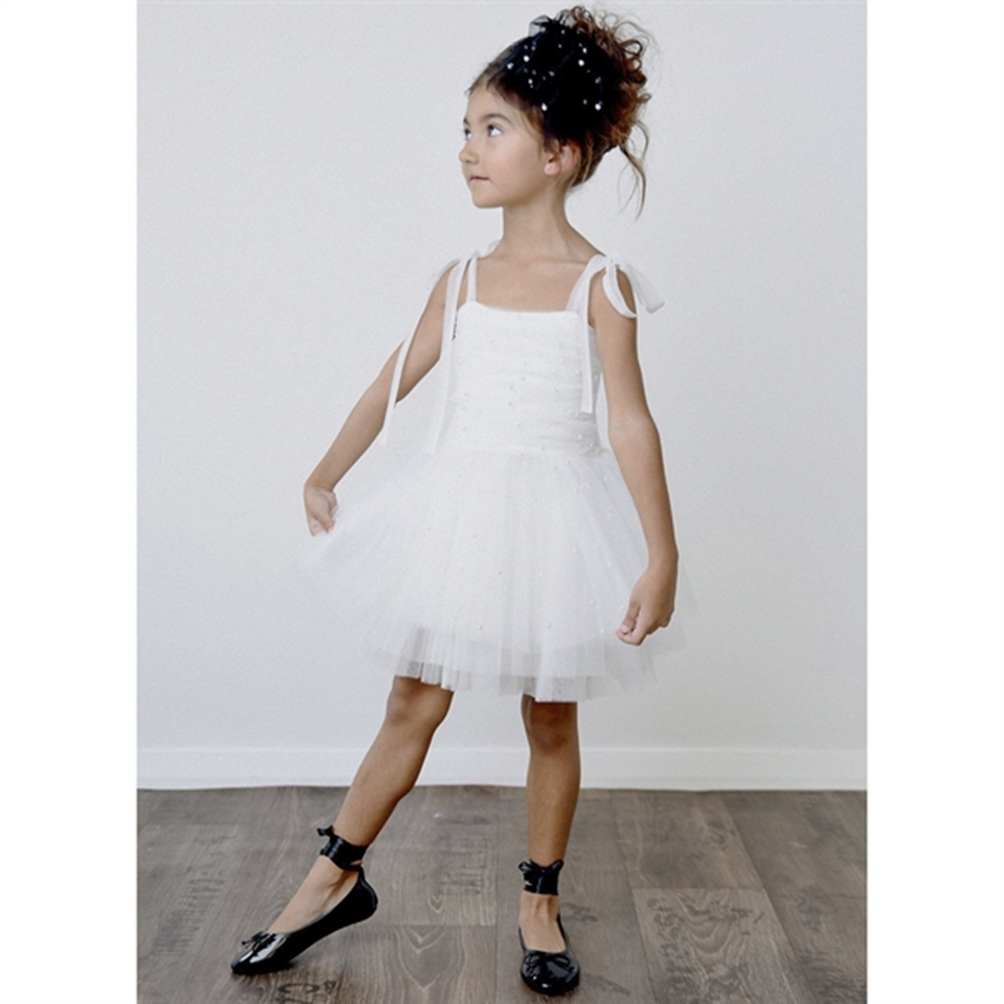 Dolly by Le Petit Tom Pearl Tulle Ballerina Dress White 7