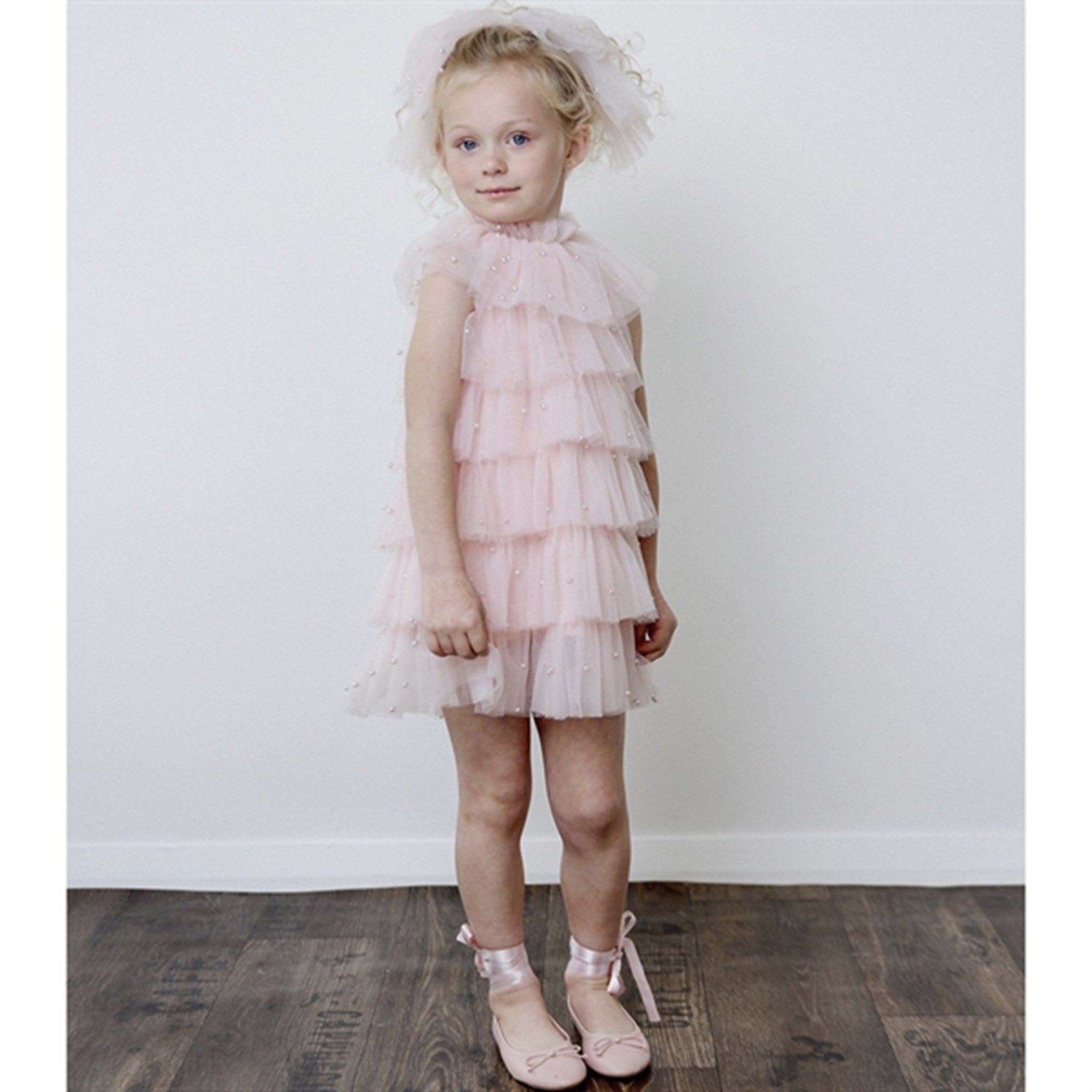 Dolly by Le Petit Tom Pearl Tutully Tiered Tulle Tuttu Dress Pink 5