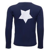 Petit Crabe Blue Etoile Star UV Shirt with Zipper 4