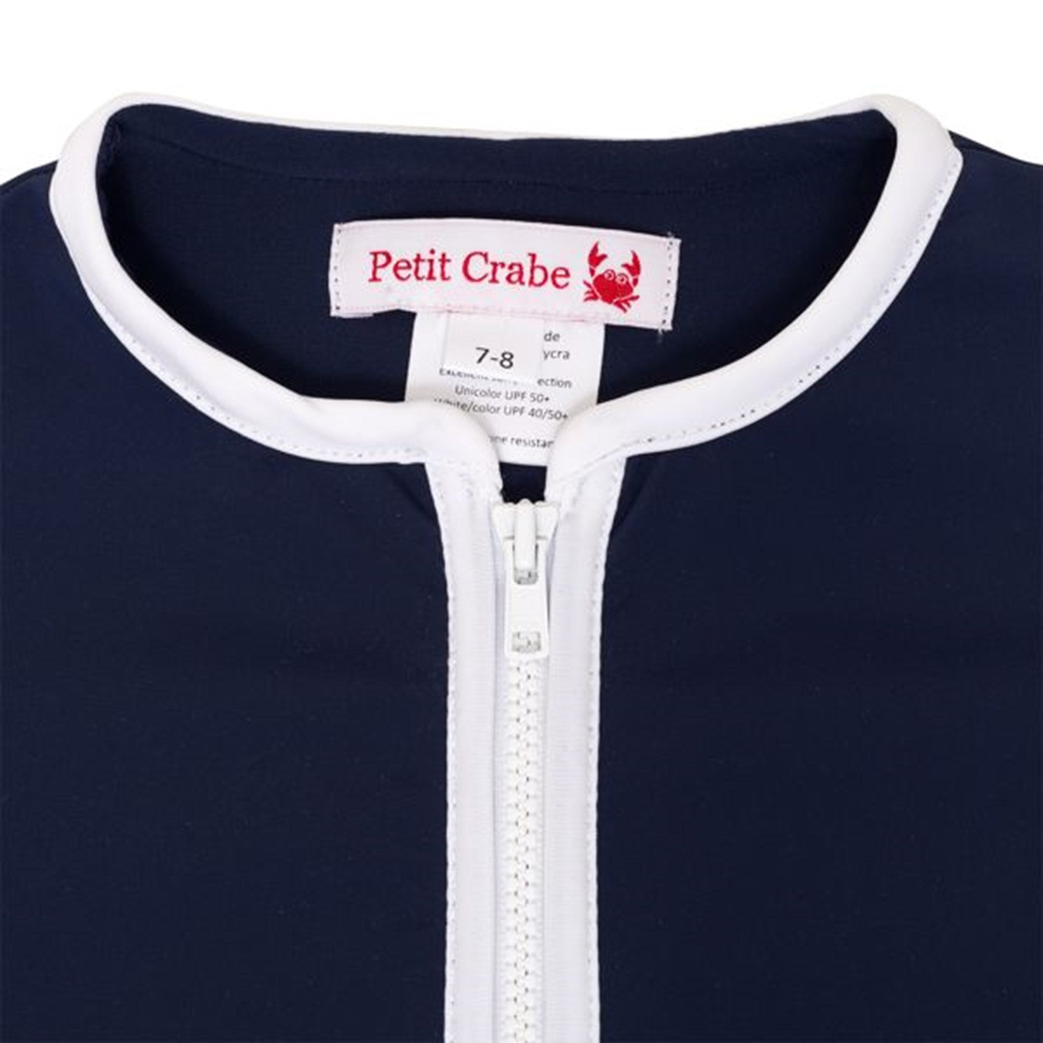 Petit Crabe Blue Etoile Star UV Shirt with Zipper 5