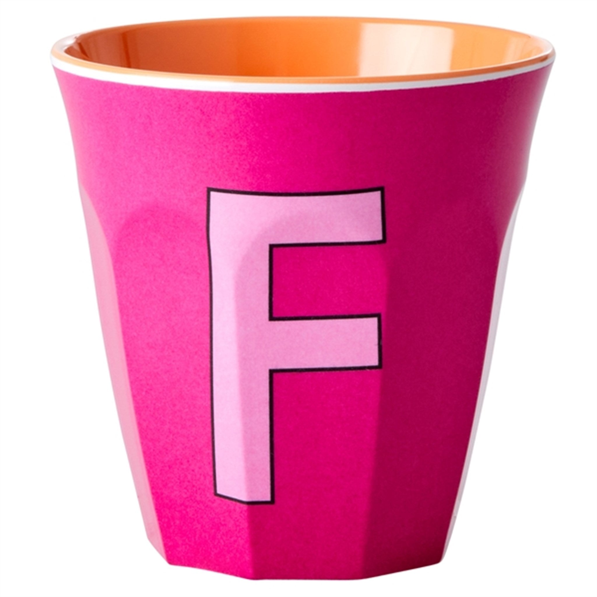 RICE Pinkish Colors Melamine Alphabet Cup 4