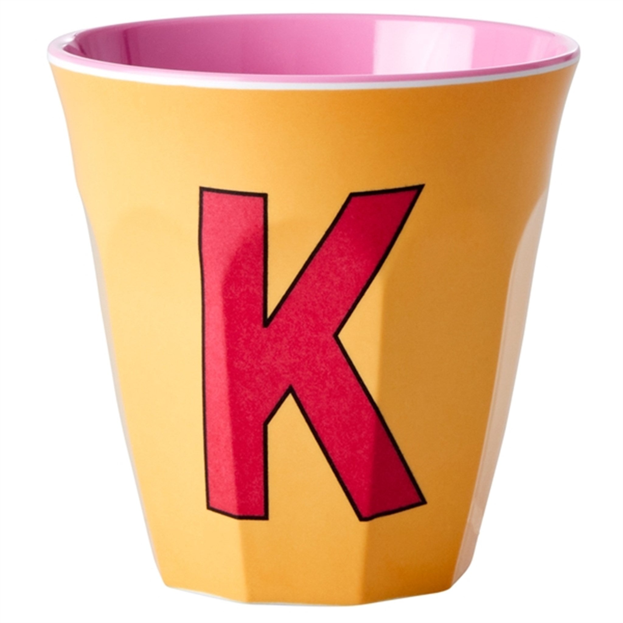 RICE Pinkish Colors Melamine Alphabet Cup 7