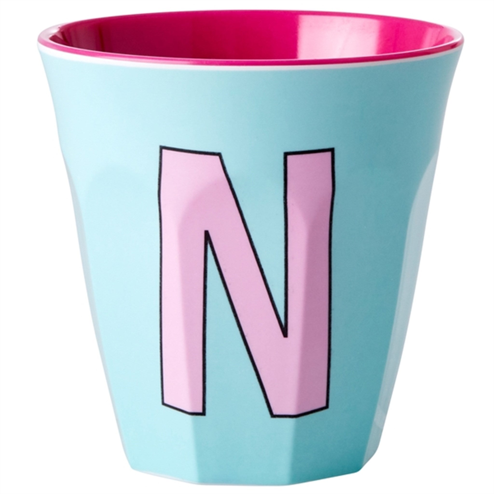 RICE Pinkish Colors Melamine Alphabet Cup 8