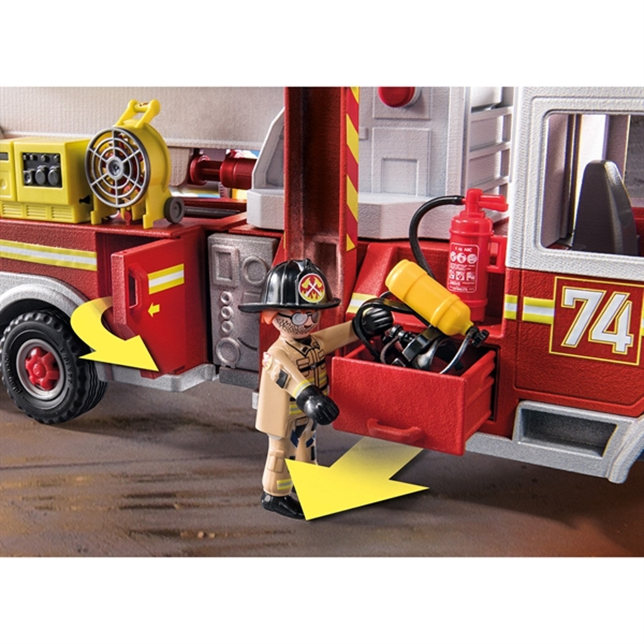 Playmobil® City Action - US Fire Engine with Tower Ladder 3