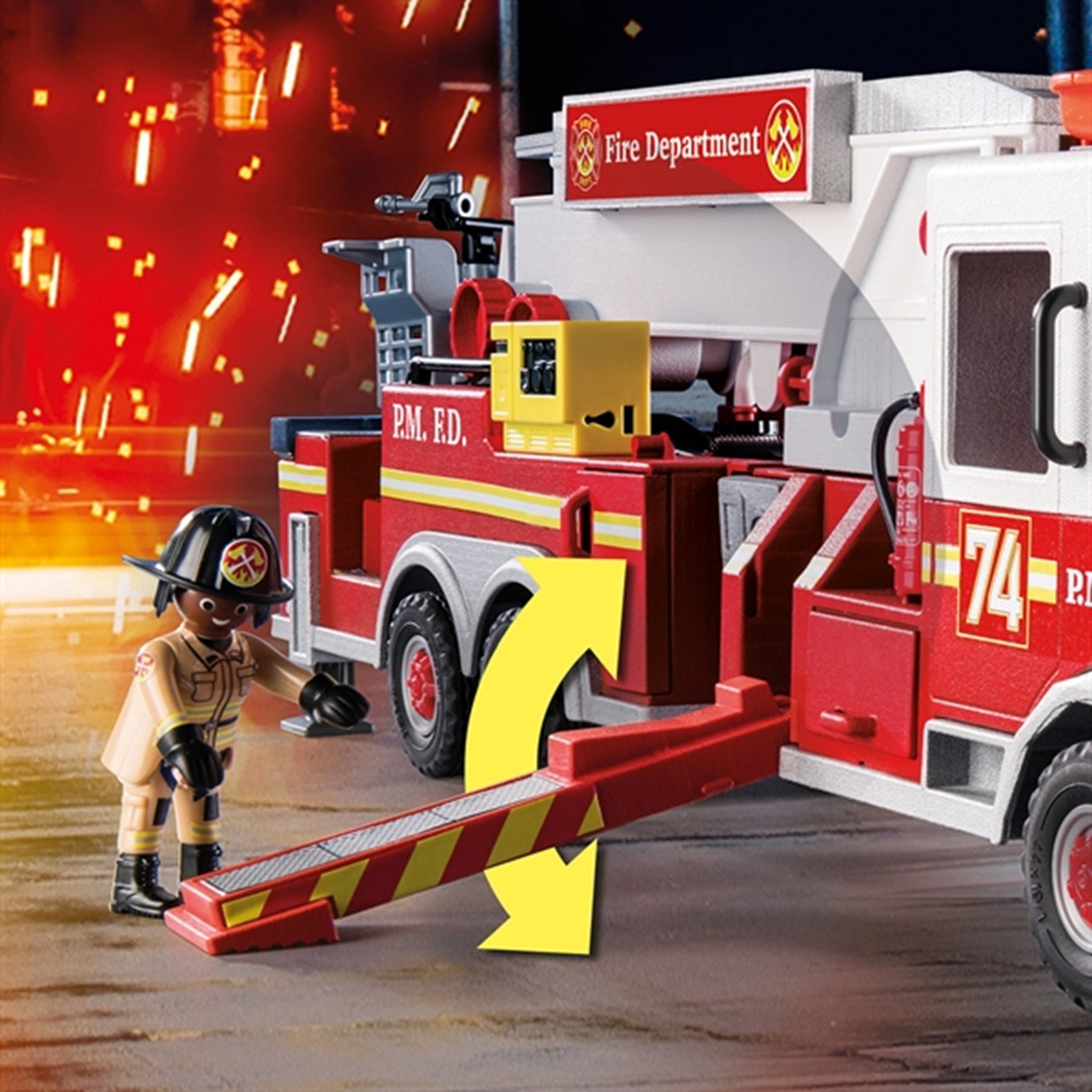 Buy Playmobil® City Action - US Fire Engine with Tower Ladder 