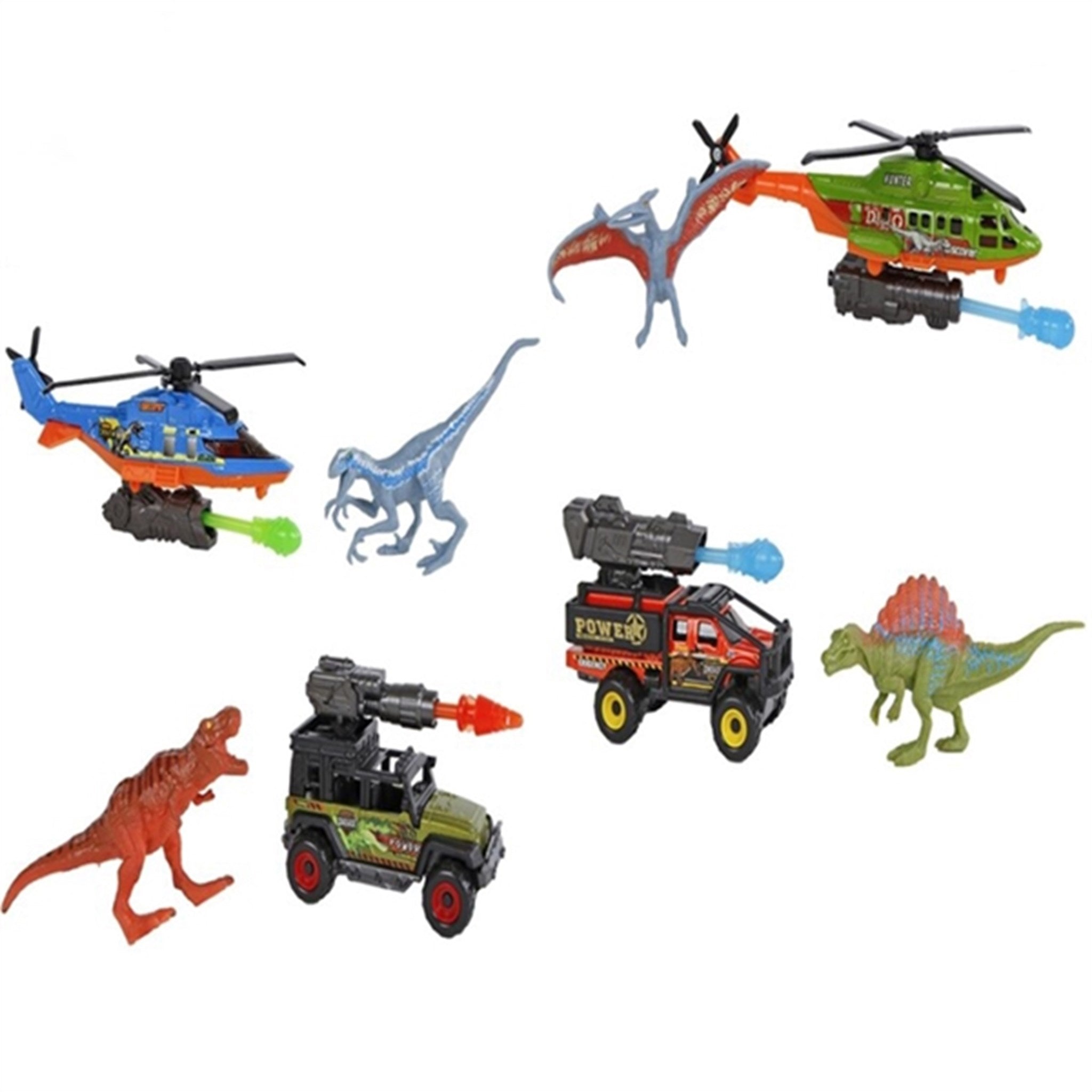 Pocket Money DinoWorld Vehicle with Shooting Function and Dinosaur