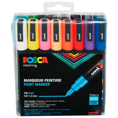 Posca Uni Marker PC-3M 16 Colors