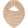 Petit Piao® Caramel/Off White Bib Modal Striped