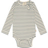 Petit Piao Light Petrol/Offwhite Body L/S Modal Striped