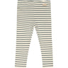 Petit Piao Light Petrol/Offwhite Leggings Modal Striped