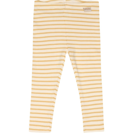 Petit Piao Yellow Corn/Offwhite Modal Leggings