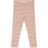 Petit Piao® Berry Dust/Off White Leggings Modal Striped