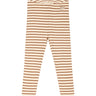 Petit Piao® Caramel/Off White Leggings Modal Striped