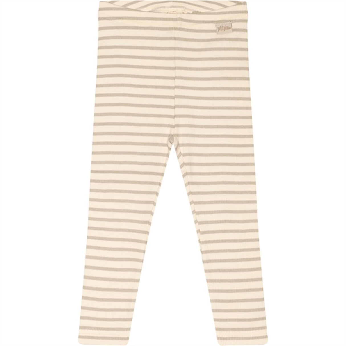 Petit Piao® Soft Sand/Off White Leggings Modal Striped