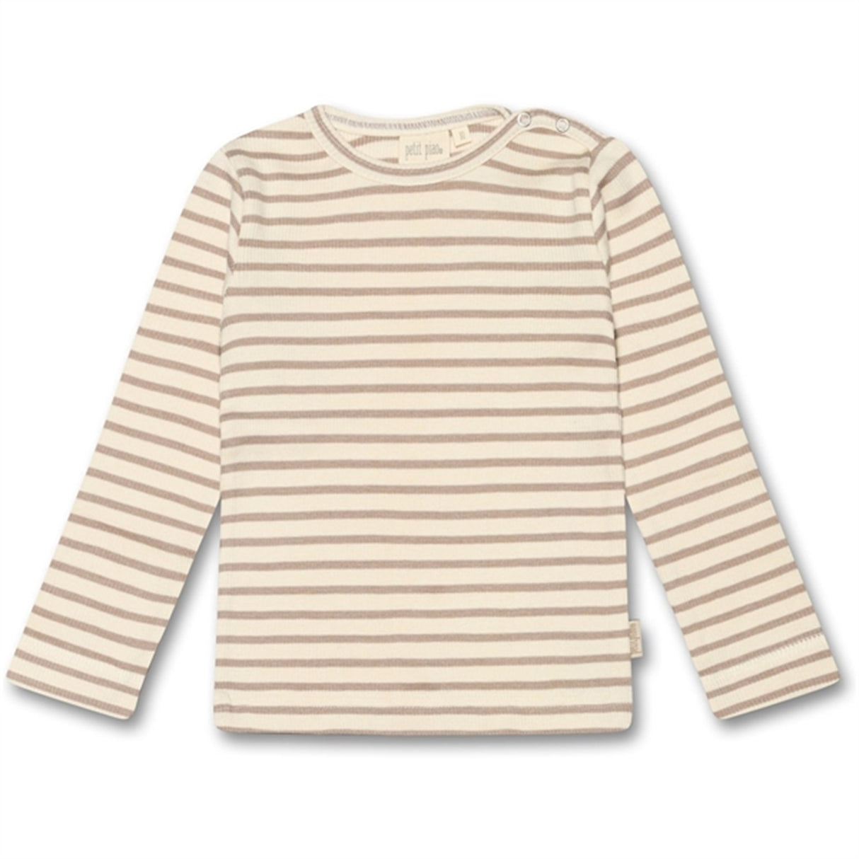 Petit Piao® Simply Taupe Blouse Modal Striped
