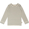 Petit Piao® Balsam Green/Off White T-shirt Modal Striped