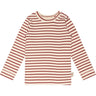 Petit Piao® Berry Dust/Off White T-shirt Modal Striped