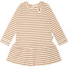 Petit Piao® Caramel/Off White Dress Modal Striped