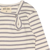 Petit Piao Dusty Lavender/Offwhite Body L/S Modal Striped 2