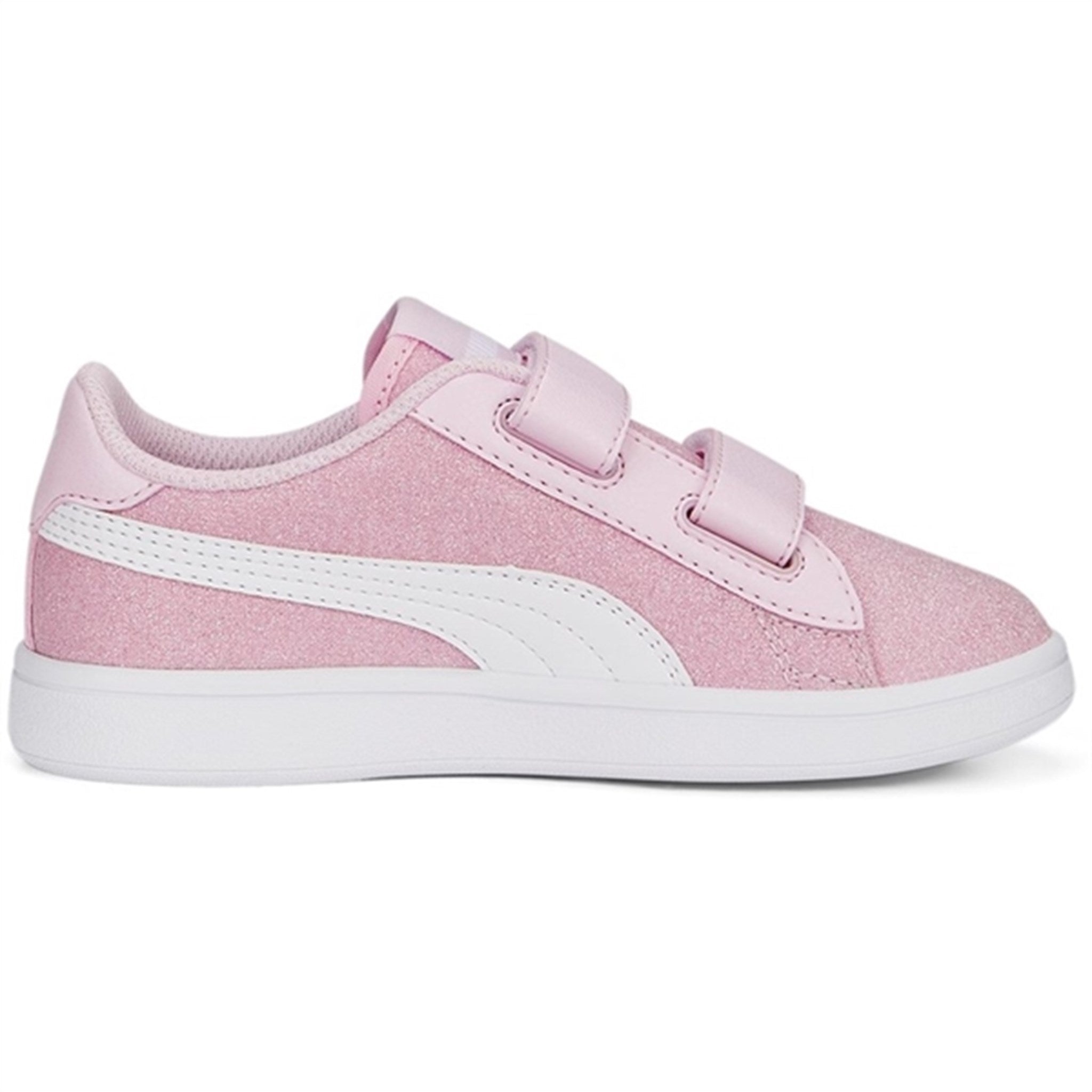 Puma Smash v2 Glitz Glam V PS Pearl Pink-White Sneakers 2