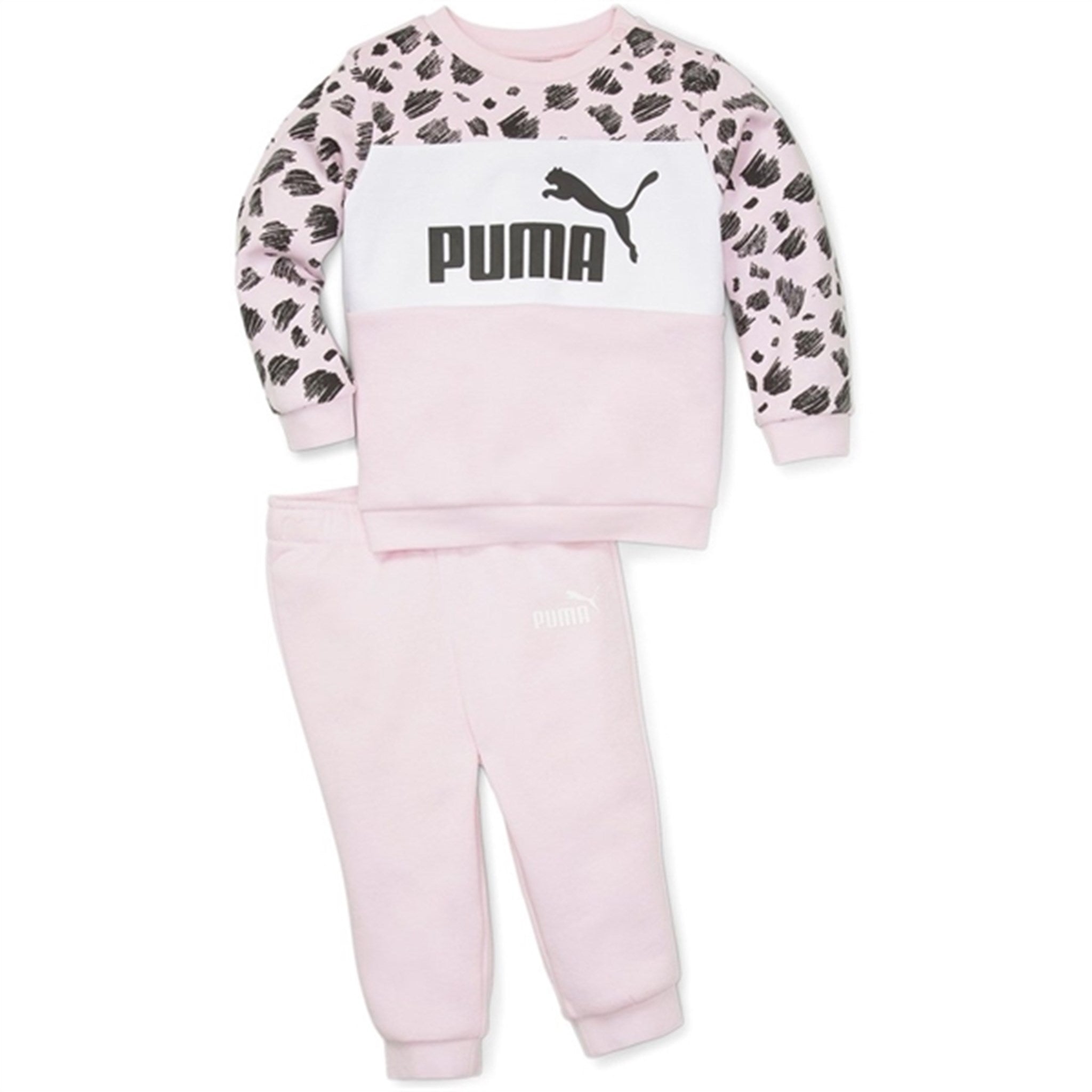 Puma ESS+ Puma Mates Infants Sweatset FL Pearl Pink