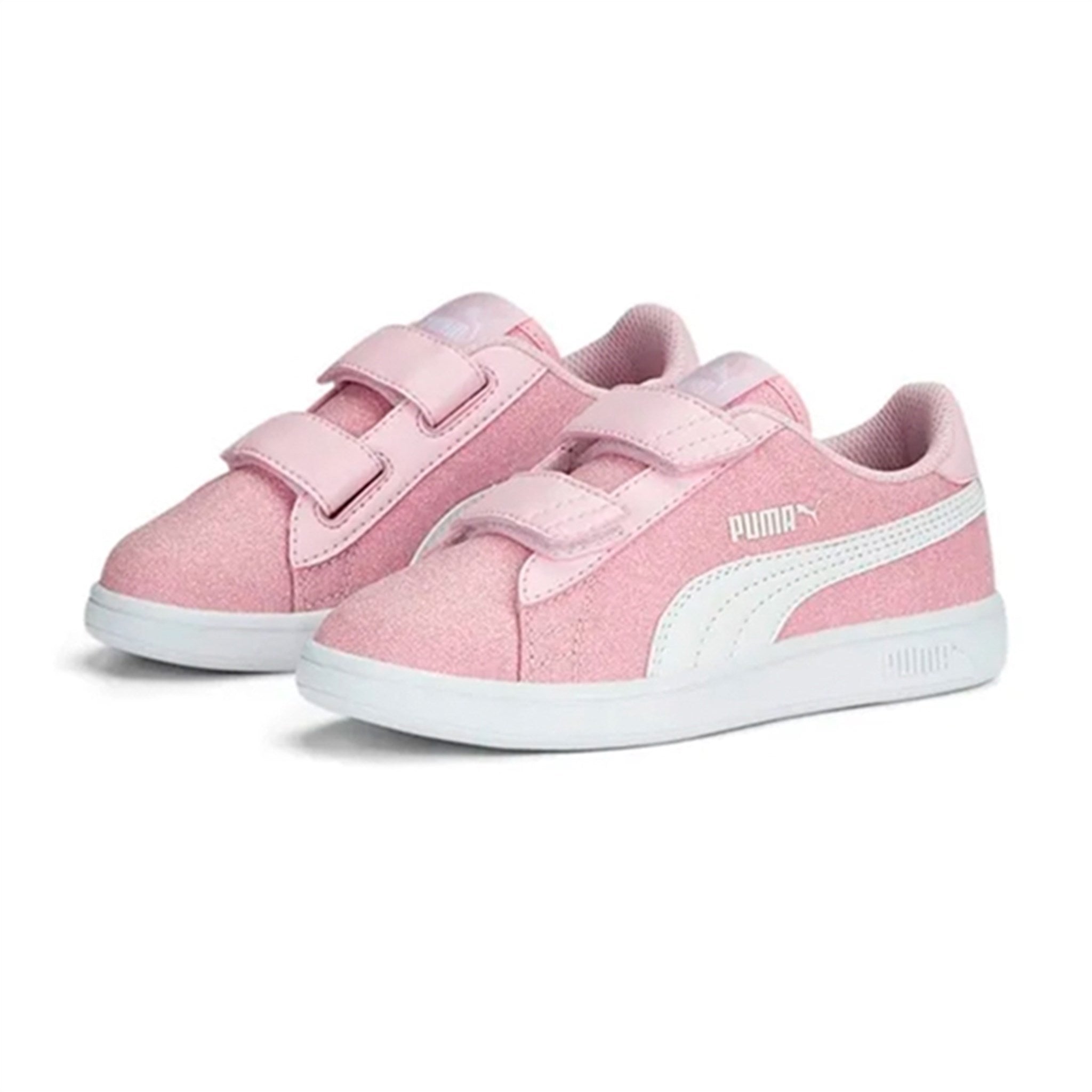 Puma Smash v2 Glitz Glam V PS Pearl Pink-White Sneakers