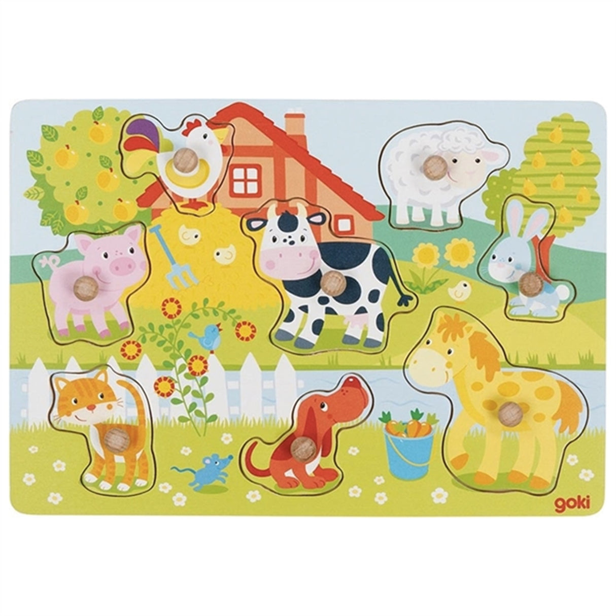 Goki Puzzle - Farm Animals