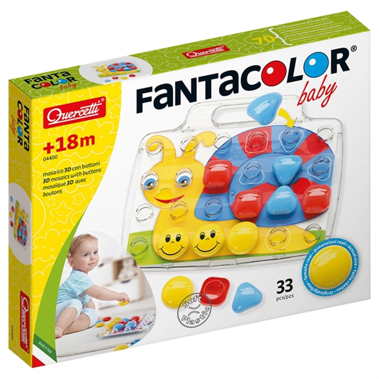 Quercetti FantaColor Baby Starter Set (33 pcs)