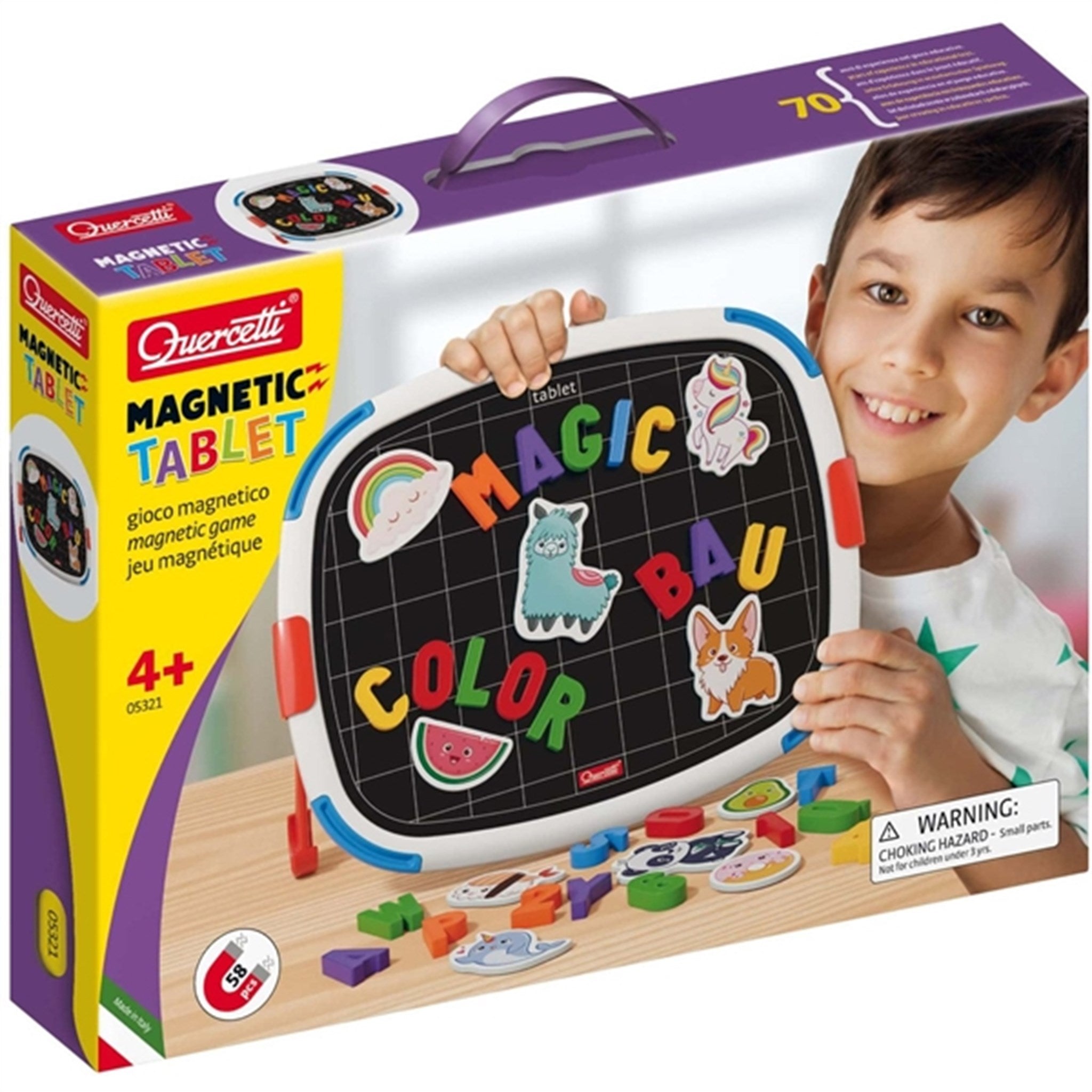Quercetti Magnetic board with Letters