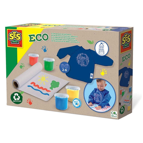 SES Creative Eco Fingerpaint Set With Apron