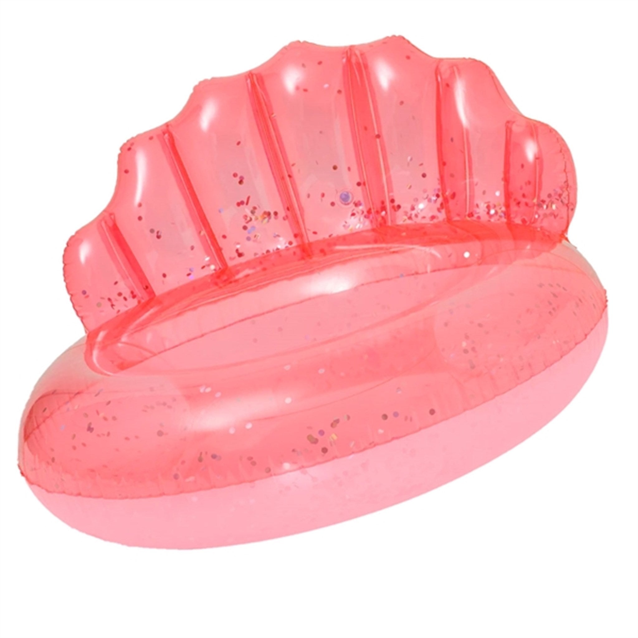 SunnyLife Luxe Pool Ring Shell Neon Coral 6