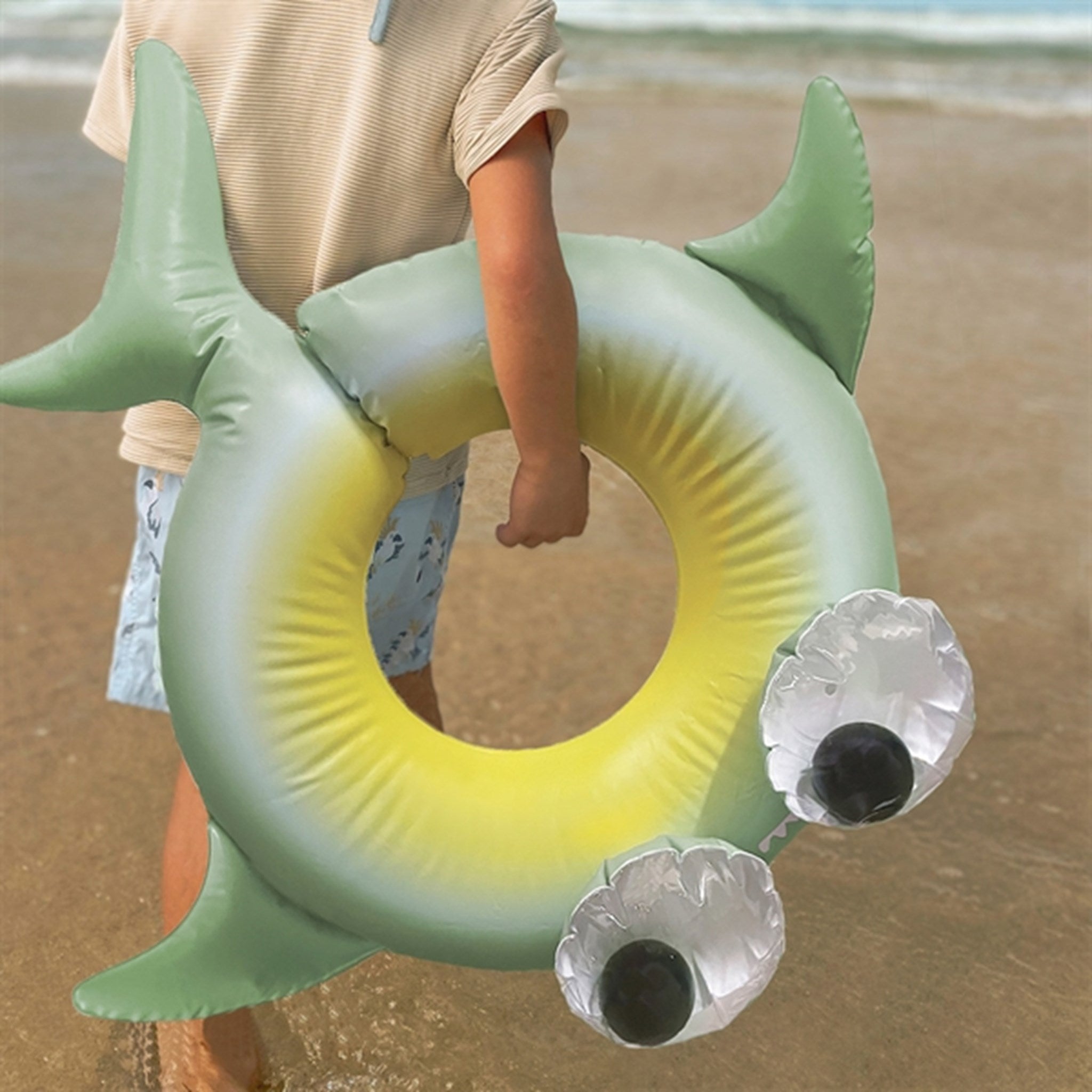 SunnyLife Pool Ring Shark Tribe Khaki 3