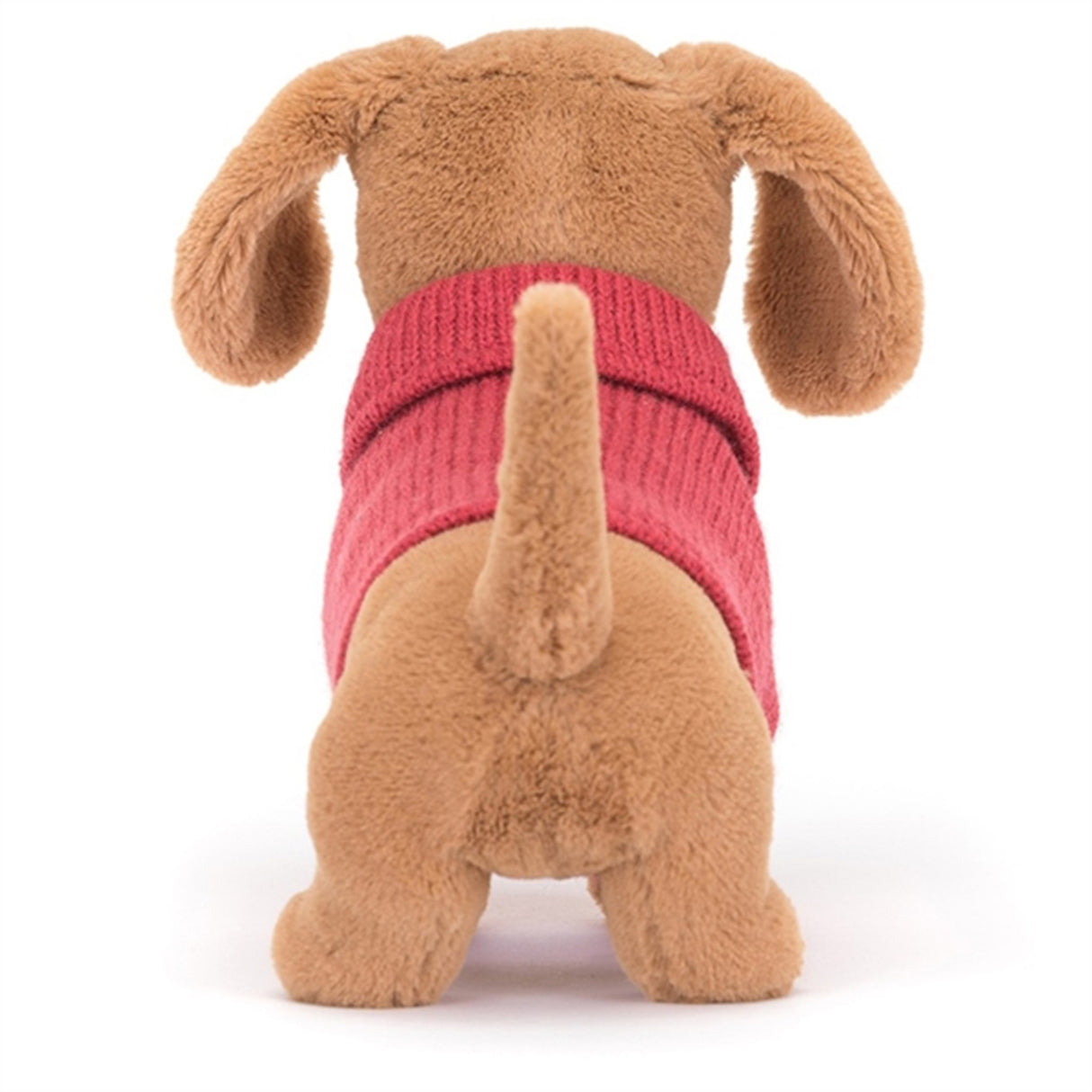 Jellycat Sweater Sausage Dog, Pink 14 cm