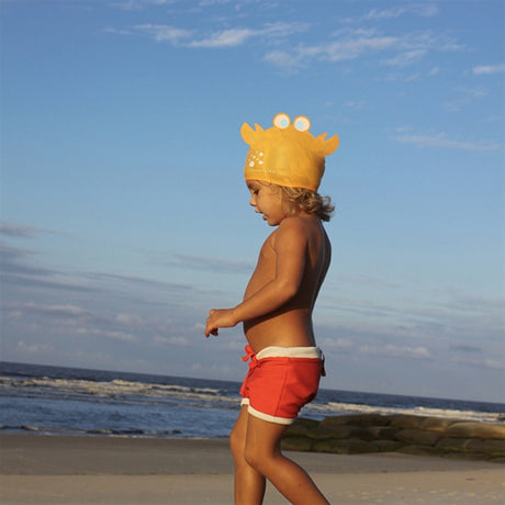 SunnyLife Swimming Cap Sonny the Sea Creature Neon Orange