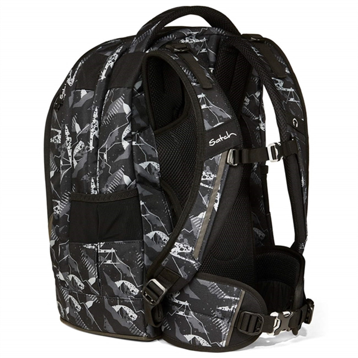 Satch Pack School Bag Mountain Grid