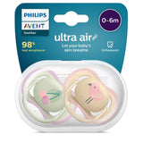 Philips Avent Ultra Air Pacifier 0-6 months Cherry/Bird 2-pack