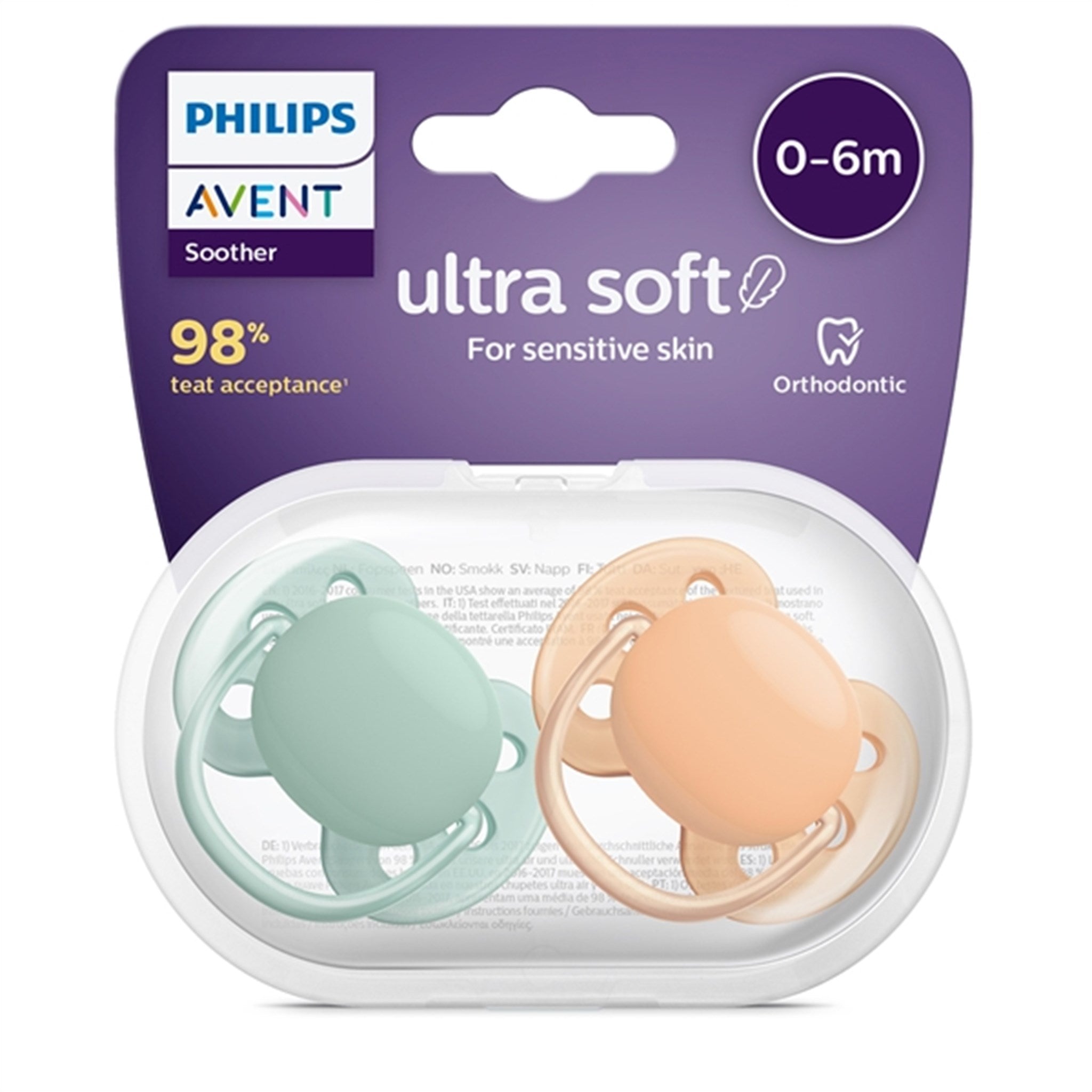 Philips Avent Ultra Soft Pacifier 0-6 month 2-pack 2