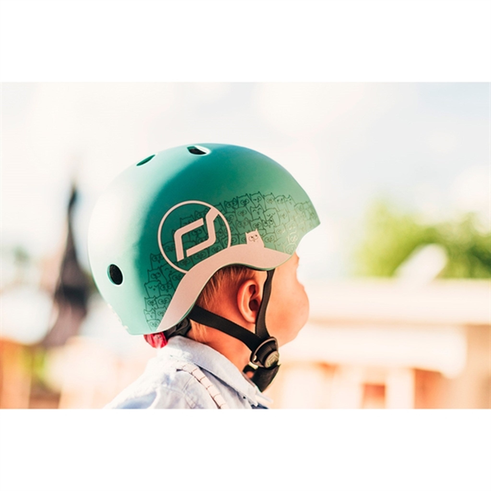 Scoot and Ride Reflective Safety Helmet Forest 6