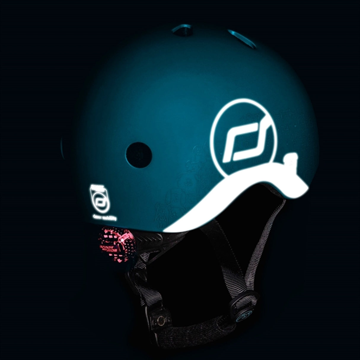 Scoot and Ride Reflective Safety Helmet Rose