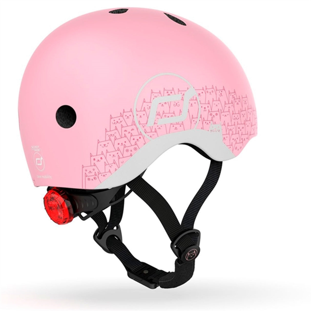 Scoot and Ride Reflective Safety Helmet Rose