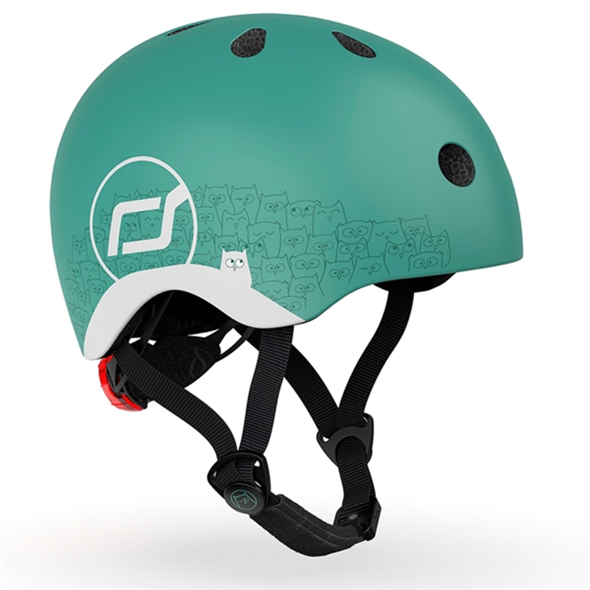 Scoot and Ride Reflective Safety Helmet Forest