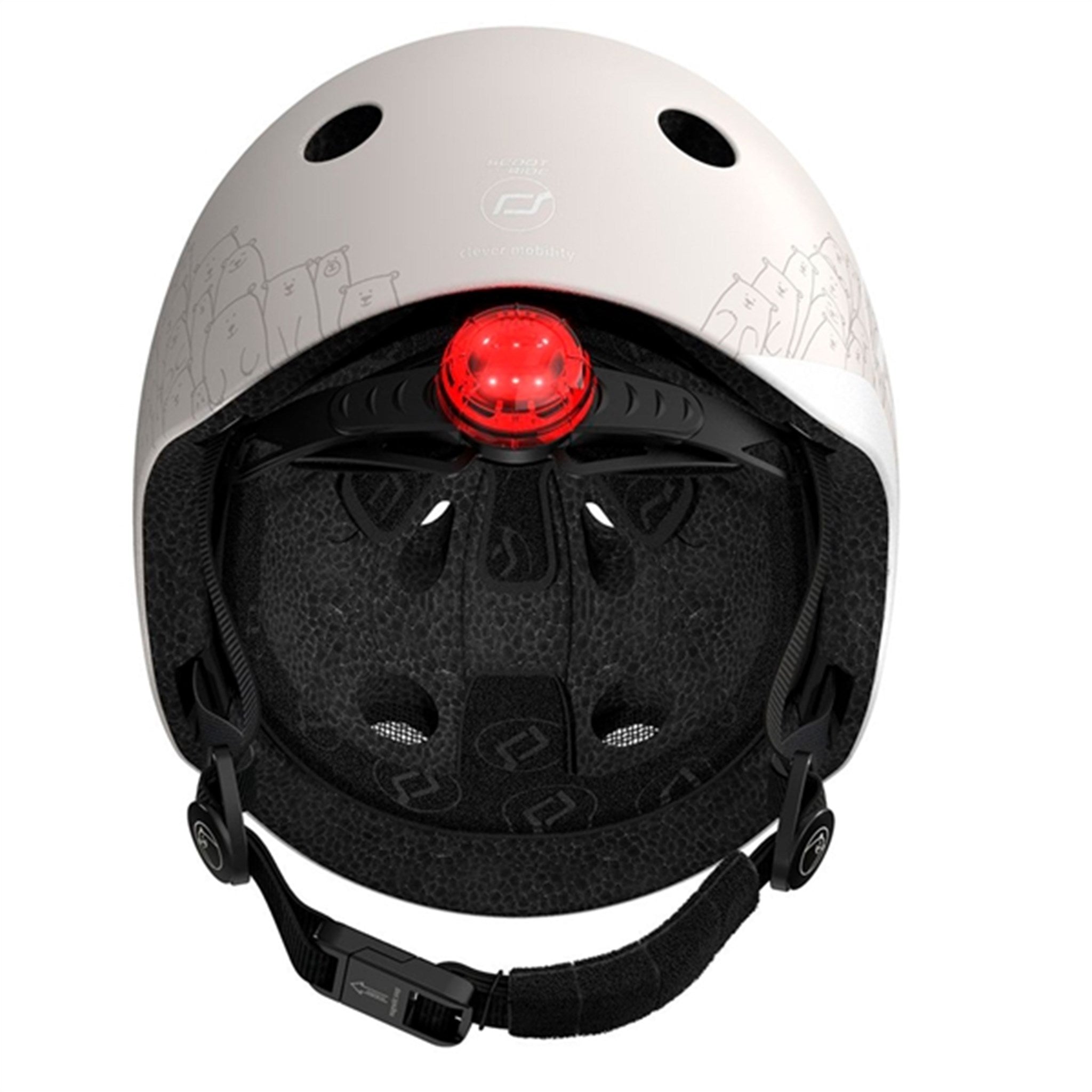 Scoot and Ride Reflective Safety Helmet Ash 3