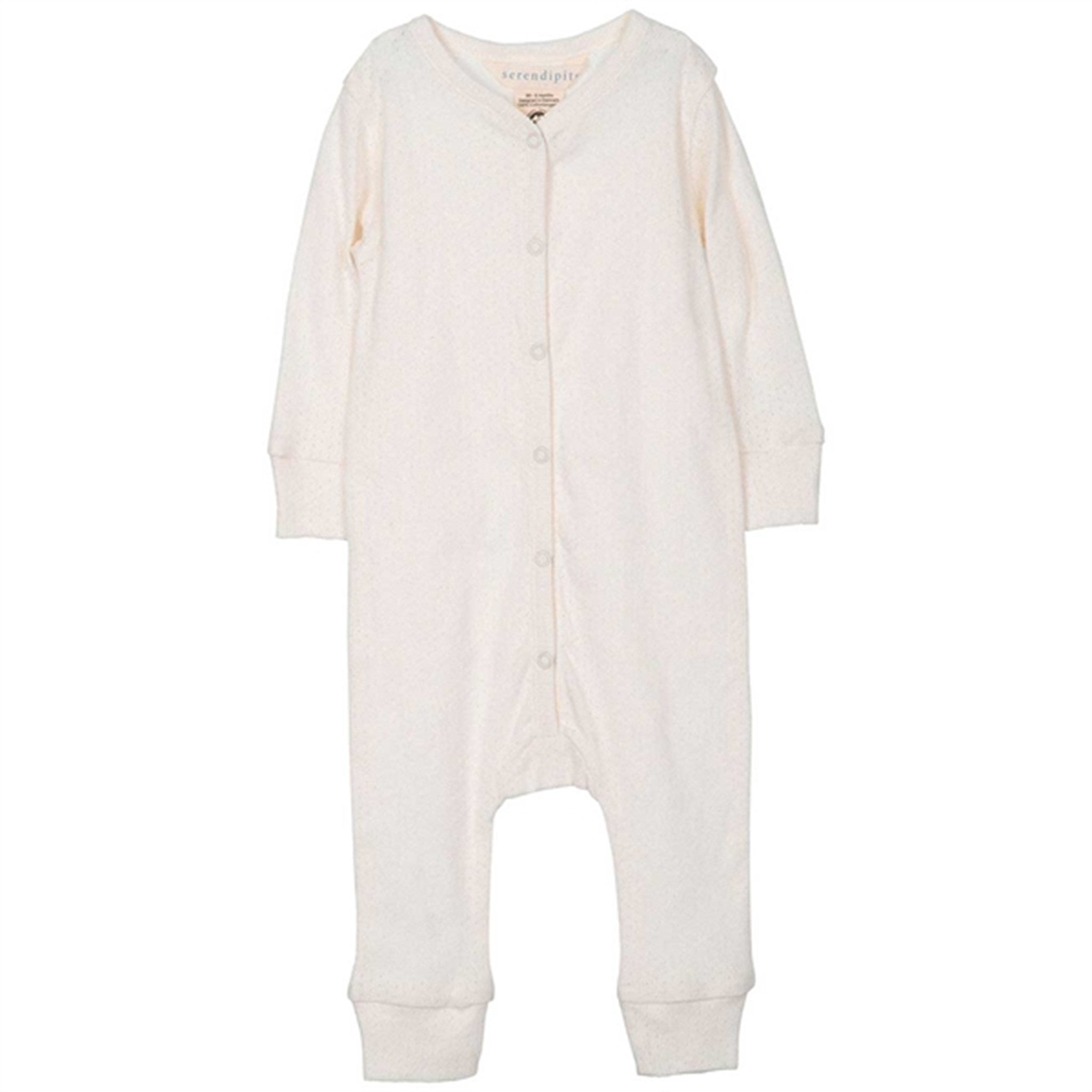 Serendipity Offwhite/Pointelle Rib Baby Suit