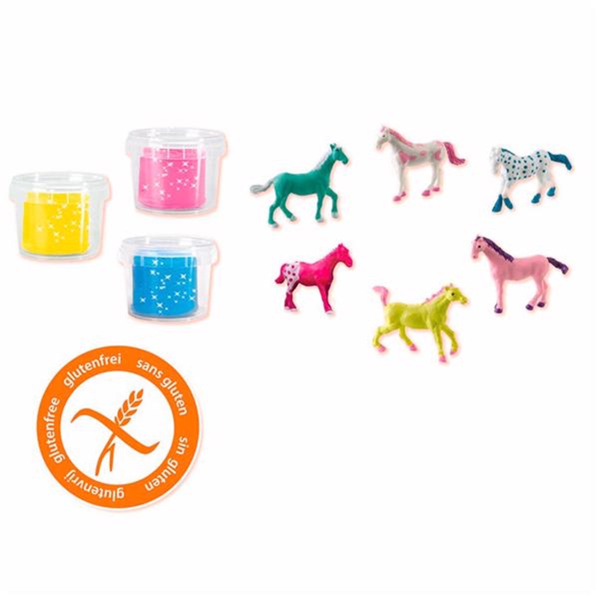 SES Creative Play Dough - Glitter Horses 3