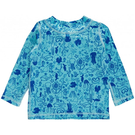 Soft Gallery Silver Blue Baby Astin Dive Sun Shirt