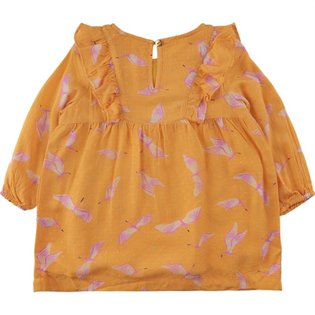 Soft Gallery Amber Yellow Cranes Eleanor Dress 2